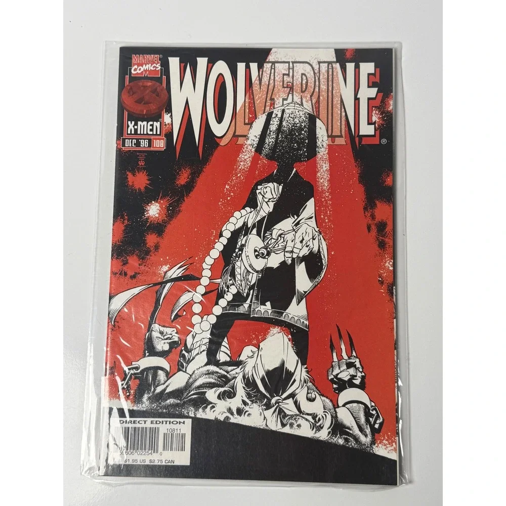 Marvel Comics Wolverine Issue 108 Dec 1996 Direct Edition X-Men Modern Age Logan